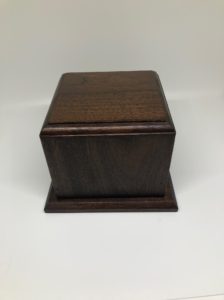 Hand made- Solid Walnut- can hold up to 30 pound pet. $ 65.00