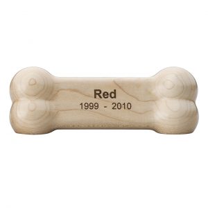 Personalized Pet Bone Memorial from Caring Pet Cremation Service in Virginia